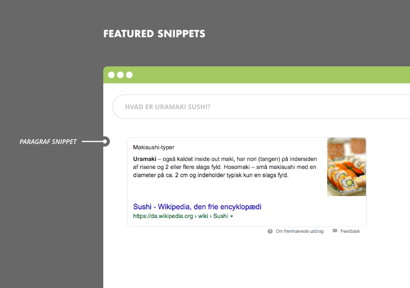 Featured snippets i Google