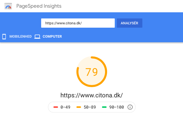 Google Pagespeed Insights