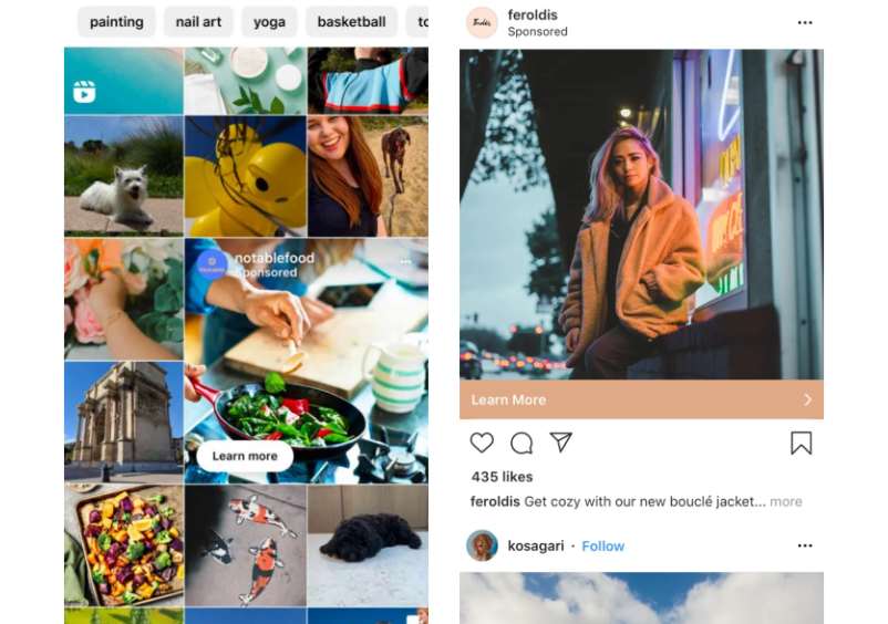 Instagram annoncering