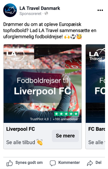 Karruselannonce på Facebook