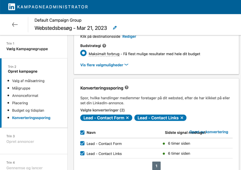 Konverteringssporing på LinkedIn