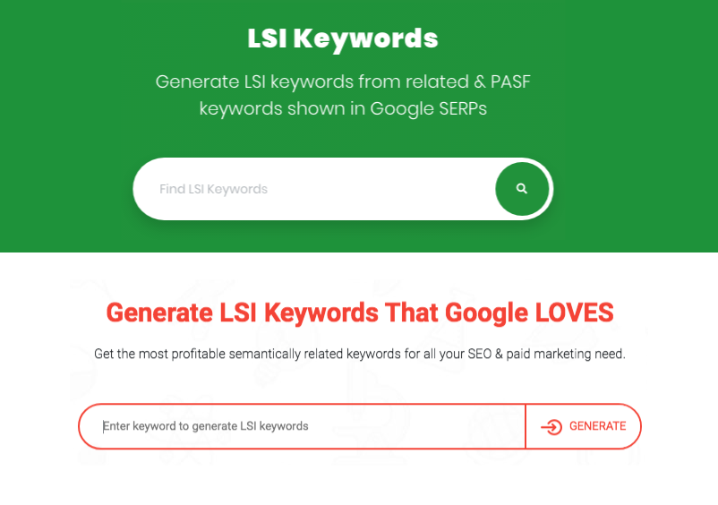 Lsikeywords og Lsigraph - LSI søgeordsværktøjer