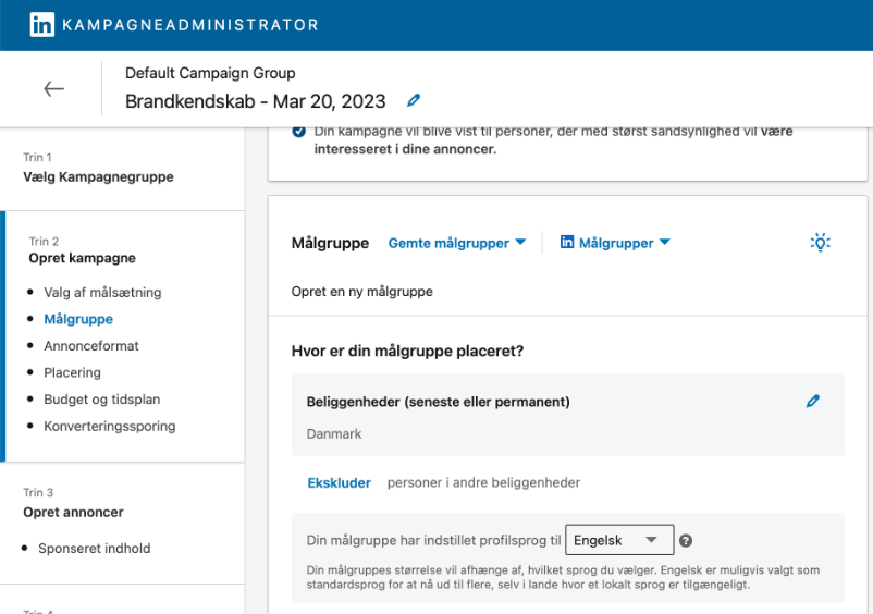 Målgruppe på LinkedIn