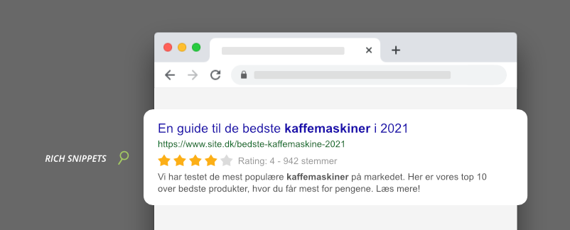 Rich snippets schema markup