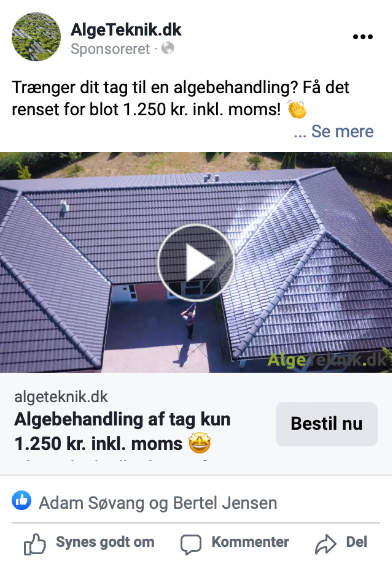 Videoannonce på Facebook